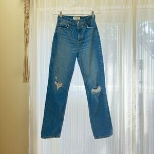 Reformation Cynthia High Rise Straight Jeans